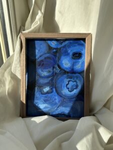 Blueberries, entry for Proviva.se art challenge